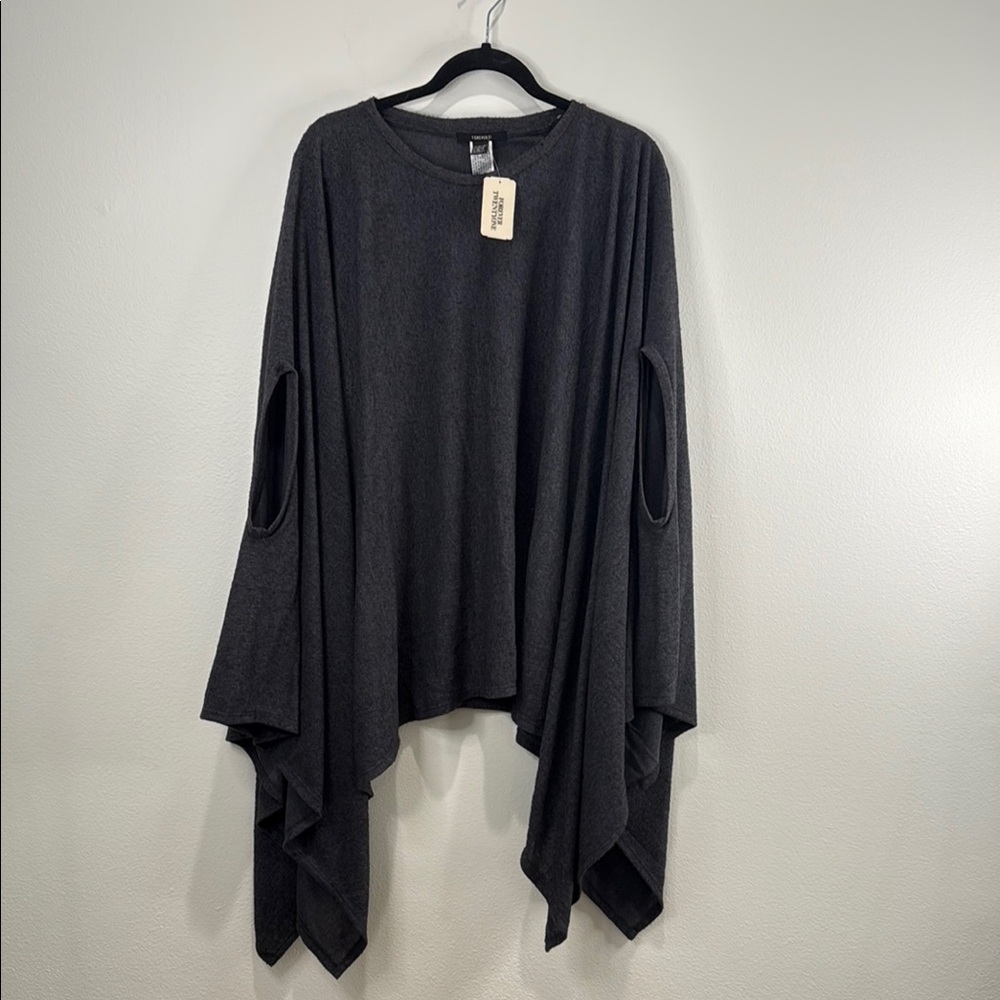 Forever 21 Black Poncho Sweater